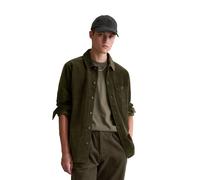 Marc O'Polo Denim Herren Hemd JERSEY SHIRTS LSL Relaxed Fit aus Biobaumwolle, oliv, Gr. XL