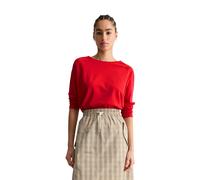 Langarmshirt MARC O'POLO DENIM "mit Raglan-Ärmeln", Damen, Gr. XS, carmine rot, Obermaterial: 100% Baumwolle, unifarben, relaxed fit, Rundhals, normaler Saum, Shirts Langarmshirt (67669737-XS) carmine