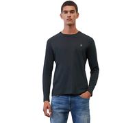 Marc O'Polo Longsleeve Herren Langarm Rundhals Baumwolle blau, M