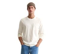 Langarmshirt MARC O'POLO "in Heavy-Slub-Jersey-Qualität", Damen, Gr. L, silky weiß, Obermaterial: 100% Baumwolle, unifarben, Basic, regular fit, Rundhals, Shirts Langarmshirt (73975428-L) silky weiß