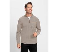 Langarmshirt MARCO DONATI "Langarm-Shirt", Herren, Gr. 52/54, beige (sesam, meliert), 100% Baumwolle, meliert, Shirts Langarmshirt (10353448-52) sesam, meliert