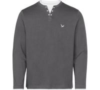 Langarmshirt marine + anthrazit 56/58 Baumwolle