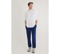 Langarmshirt MAVI "CREW NECK T-SHIRT", Herren, Gr. XXL, weiß, 100% Baumwolle, bedruckt, normal, Rundhals, Shirts Langarmshirt, Basic T-Shirt (30605355-XXL) weiß