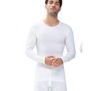 Langarmshirt MEY "Casual Cotton (K)", Herren, Gr. XL, weiß, Feinripp, Obermaterial: 100% Baumwolle, körpernah hüftlang, Rundhals, Shirts, Elastischer Halsabschluss (53764762-XL) weiß