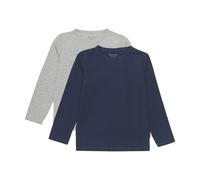 Langarmshirt MINYMO "Langarmshirt MIBasic", Jungen, Gr. 92, blau (schwarz navy), Obermaterial: 95% Baumwolle CO. 5% Elasthan EL., Shirts Langarmshirt (15142400-92) schwarz navy