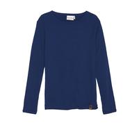 Langarmshirt MINYMO "Langarmshirt MITshirt", Jungen, Gr. 116, blau (dunkelblau), Obermaterial: 48% Baumwolle CO. 48% Modal CMD. 4% Elasthan EL., Shirts Langarmshirt (69140226-116) dunkelblau