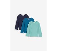 Langarmshirt mit Bio-Baumwolle (3er Pack) 116/122