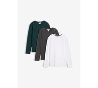 Langarmshirt mit Bio Baumwolle (3er-Pack) 152/158
