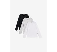 Langarmshirt mit Bio-Baumwolle (3er Pack) 164/170