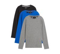 Langarmshirt mit Bio Baumwolle (3er-Pack) 164/170