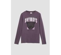 Langarmshirt mit Front-Print 134/140 lila 2156761.4892.134_140