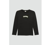 Langarmshirt mit Frontprint 146/152 schwarz 2153211.9999.146_152