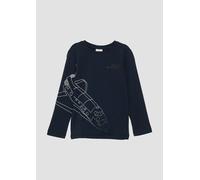 Langarmshirt mit Frontprint 92/98 blau 2156650.5952.92_98