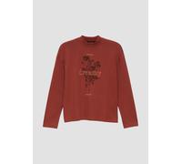 Langarmshirt mit gummiertem Neon-Print 146/152 rot 2152791.3833.146_152