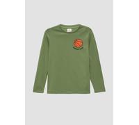 s.Oliver Jungen 2150150 Langarmshirt mit Print, 7372 Grün, M /152