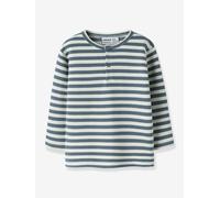 Langarmshirt mit Knopfleiste Jungen NMMNILES name it graublau Gr. 110