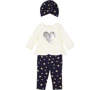 Langarmshirt mit Leggings und Mütze aus reiner Bio-Baumwolle (3-tlg.Set) 68/74