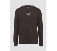 Langarmshirt mit Logo-Stickerei 3XL braun 2156480.89D1.3XL