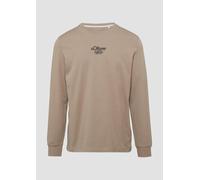 Langarmshirt mit Logo-Stickerei M braun 2156480.83D1.M