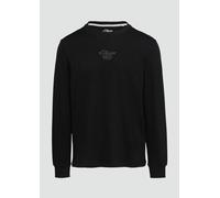 Langarmshirt mit Logo-Stickerei M schwarz 2156480.99D1.M