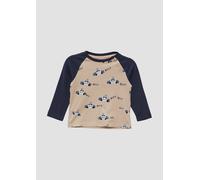 Langarmshirt mit Motivprint auf der Front 92 beige|blau 2149764.8138.92