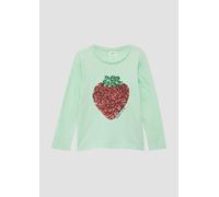 Langarmshirt mit Pailletten im Loose Fit 116/122 türkis 2163376.6080.116_122