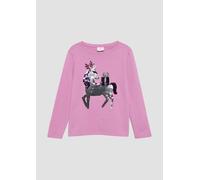 Langarmshirt mit Weihnachtsmotiv aus Wendepailletten 140 Rosa 2156139.4446.140