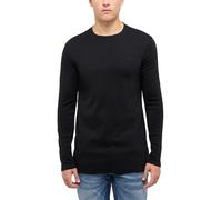 Mustang Langarmshirt Arlington in Schwarz aus Bio Baumwolle XL Slim Fit