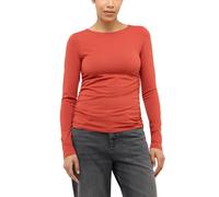 Langarmshirt MUSTANG "Damen Style Ambrose", Damen, Gr. M, rot, Jersey, 95% Baumwolle, 5% Elasthan, Rundhals, Shirts Langarmshirt (87853839-M) rot