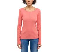 Langarmshirt MUSTANG "Damen Style Hope", Damen, Gr. S, rosa, Jersey, 100% Baumwolle, Rundhals, Shirts Langarmshirt (11638737-S)