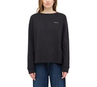 Langarmshirt MUSTANG "Damen Style Roseville", Damen, Gr. L, schwarz, Jersey, 100% Baumwolle, Rundhals, Shirts Langarmshirt (59850210-L)