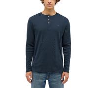 MUSTANG Herren Langarmshirt ARMINTO - Slim Fit S - 6XL Blau Schwarz Baumwolle, Größe:5XL, Farbe:Carbon 4135