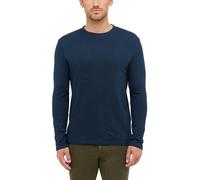 Langarmshirt MUSTANG "Herren Style Asheville", Herren, Gr. L, navy, Jersey, 100% Baumwolle, Rundhals, Shirts Langarmshirt (79112909-L) navy