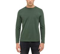 Langarmshirt MUSTANG "Herren Style Asheville", Herren, Gr. XXL, khaki, Jersey, 100% Baumwolle, Rundhals, Shirts Langarmshirt (42094324-XXL)