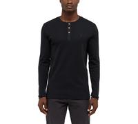 MUSTANG Herren Langarmshirt ARMINTO - Slim Fit S - 6XL Blau Schwarz Baumwolle, Größe:L, Farbe:Black 4142