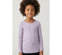 Name It Langarmshirt NMFKAB LS TOP NOOS Mädchen Gr. 110 – Lavendelgrau, Feinripp