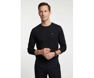 Langarmshirt NAPAPIJRI "SALIS", Herren, Gr. XXL, schwarz, Obermaterial: 100% Baumwolle, unifarben, Shirts Langarmshirt (16720327-XXL) schwarz
