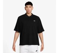 Langarmshirt NIKE SPORTSWEAR "M NK CLUB SS POLO COLLECTION", Herren, Gr. M, schwarz (schwarz, schwarz, weiß), Obermaterial: 100% Baumwolle, Shirts Langarmshirt (95806925-M) schwarz, schwarz, weiß