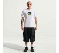 Langarmshirt NIKE SPORTSWEAR "M NSW CS SS GFX TEE", Herren, Gr. XS, weiß, electric grün, Obermaterial: 100% Baumwolle, Shirts Langarmshirt, Langarm, sportlicher Stil, für Erwachsene (36779007-XS) weiß