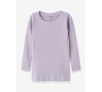 Name It Langarmshirt NMFKAB LS TOP NOOS Mädchen Feinripp 57/38/5% Gr.116 pulver lila