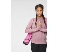 Langarmshirt OCEAN SPORTSWEAR "Soulwear - Yoga & Relax Shirt - Loose Fit", Damen, Gr. 44/46, rosa (rosé), Obermaterial: 65% Polyester, 35% Viskose, figurumspielend hüftlang, Rundhals, Shirts Langarmsh