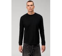 Langarmshirt OLYMP "Casual", Herren, Gr. 3XL, schwarz, Obermaterial: 100% Baumwolle, Rundhals, Shirts Langarmshirt (70479840-XXXL)