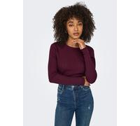 Langarmshirt ONLY "ONLCARLOTTA L/S TOP NOOS JRS" Gr. L (40), rot (winetasting) Damen Shirts (30226860-L) winetasting