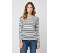 Only Langarmshirt ONLKISS LIFE LS BOATNECK TOP CC JRS NOOS – Damen Gr. M, gestreift, 95% Baumwolle