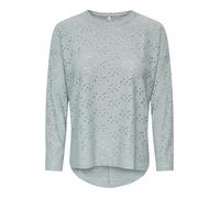 Langarmshirt ONLY "ONLSMILLA LIFE L/S TOP JRS", Damen, Gr. M, abyss, Jersey, Obermaterial: 95% Polyester, 5% Elasthan, unifarben, regular fit Po-bedeckend, Rundhals, Shirts Langarmshirt (16444356-M) a