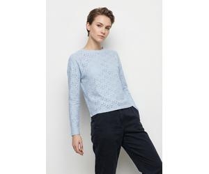 Langarmshirt ONLY "ONLSMILLA LIFE L/S TOP JRS", Damen, Gr. XL, soft chambray, Jersey, Obermaterial: 95% Polyester, 5% Elasthan, unifarben, regular fit Po-bedeckend, Rundhals, Shirts Langarmshirt (7442