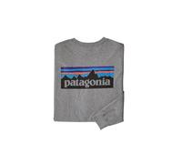 Patagonia Men's Long-Sleeved P-6 Logo Responsibili-Tee gravel heather XL