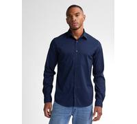 Langarmshirt PETROL INDUSTRIES, Herren, Gr. XL, blau (navy blau), Jersey, Obermaterial: 65% Baumwolle, 32% Polyester, 3% Elasthan, unifarben, slim fit taillenbedeckt, ohne Ausschnitt, Manschette, Shir