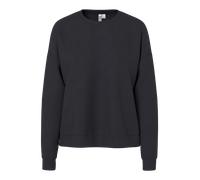 Langarmshirt PIECES "PCMICHELLE SCUBA LS TOP SWT NOOS BC", Damen, Gr. XL, schwarz, Sweatware, Obermaterial: 53% Polyester, 41% Viskose, 6% Elasthan, unifarben, normal, Rundhals, Shirts Langarmshirt, M