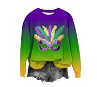 Langarmshirt Pullover Frauen Herbst Winter Basic Shirt Elegant Oberteile mit Blumen Motiv Bequem Pullover Langärmelige Pulli Tops mit Rundhals Dünner Sweatshirt Jumper pullover damen